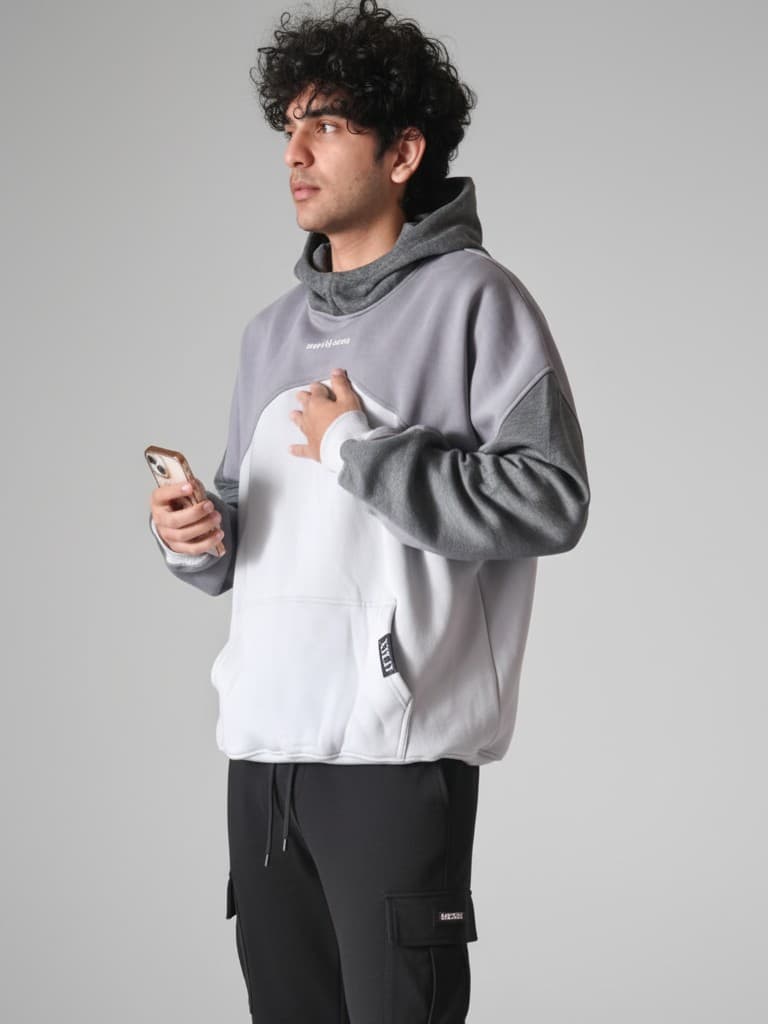 XELD / 02 / GREY HOODIE
