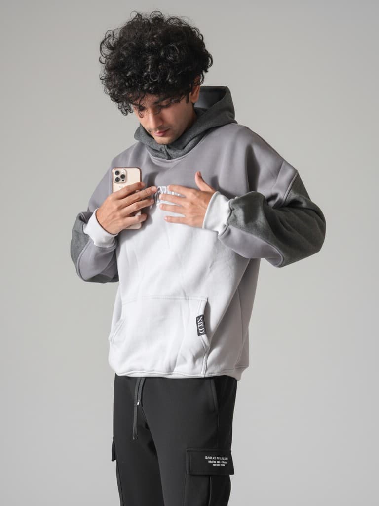 XELD / 02 / GREY HOODIE
