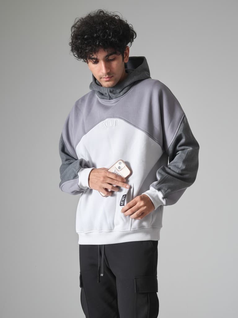 XELD / 02 / GREY HOODIE

